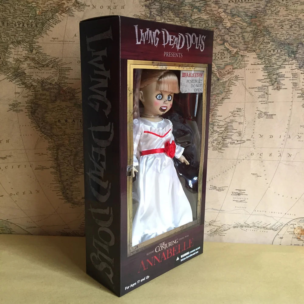 Figura de acción de los personajes de la película de Terror, juguete de colección Original, LDD Living Dead, regalos antes de la llegada de Annabelle, 10"