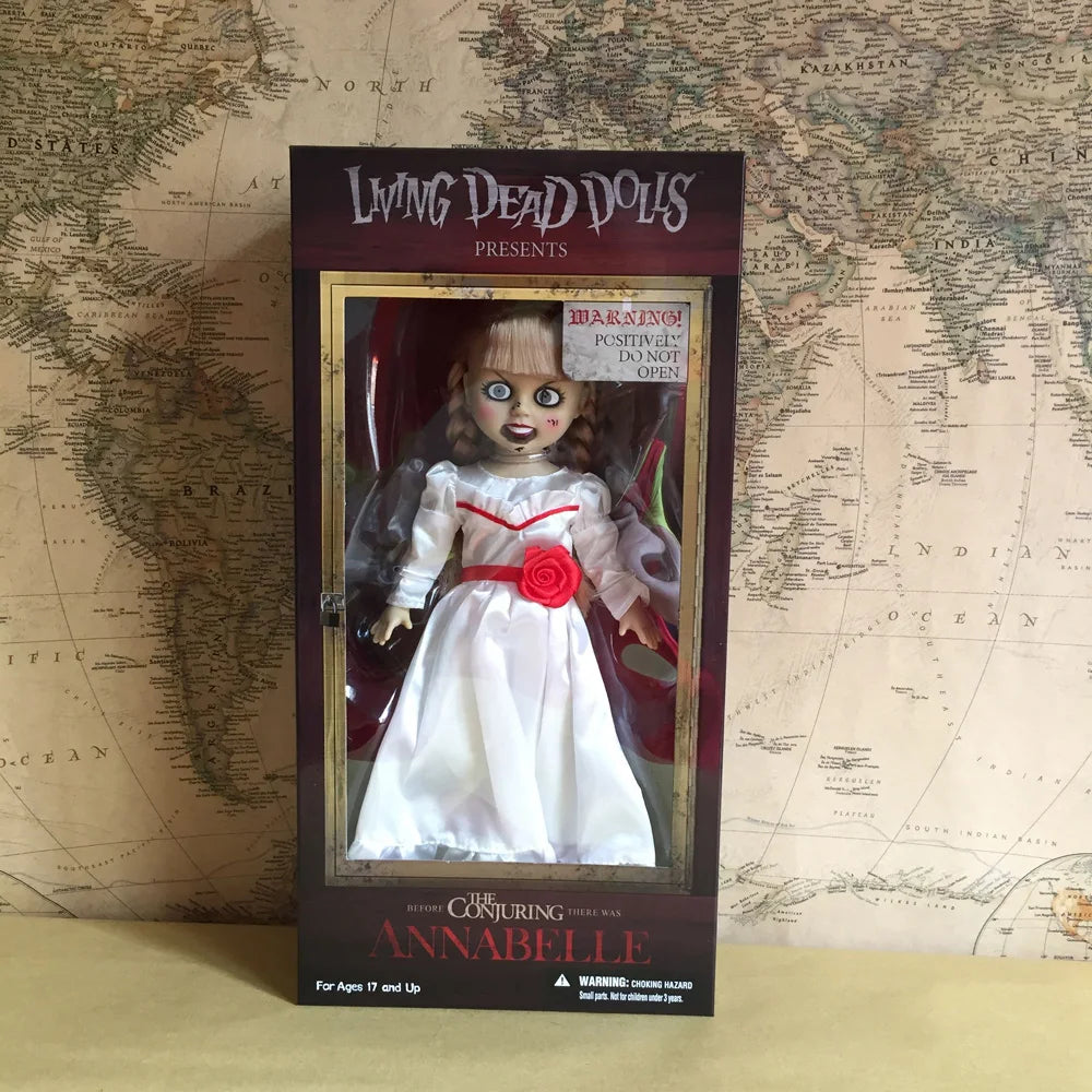 Figura de acción de los personajes de la película de Terror, juguete de colección Original, LDD Living Dead, regalos antes de la llegada de Annabelle, 10"