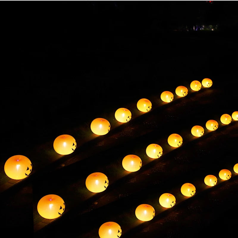 5/20 unids/lote 10 pulgadas calabaza de Halloween globo de látex luminoso fiesta vacaciones celebración diseño expresión atmósfera decoración Accesorios