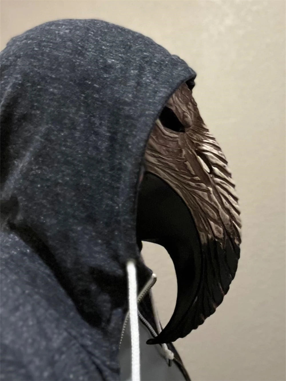 Máscara gótica negra de Doctor de la peste de la muerte, fiesta de Halloween, Cosplay, máscara de pico de pájaro Steampunk, disfraz aterrador, máscaras de pico de cuervo de nariz larga