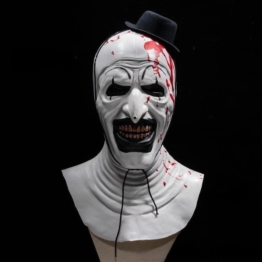 Arte El payaso Cosplay Película Terrifier 2 Arte El payaso Cosplay Disfraz Mono Máscara Disfraces de Halloween Máscara para hombres y mujeres