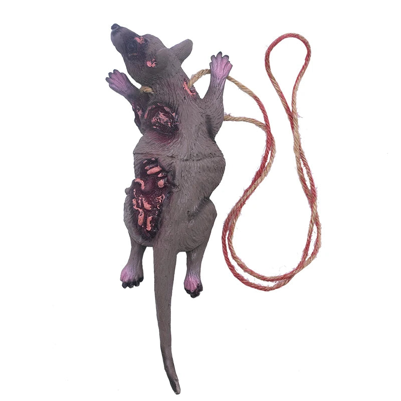 Colgante de Horror de Halloween, ratón muerto falso, murciélago, mano rota, pies, fiesta de Halloween, Casa Encantada, accesorios de decoración de miedo