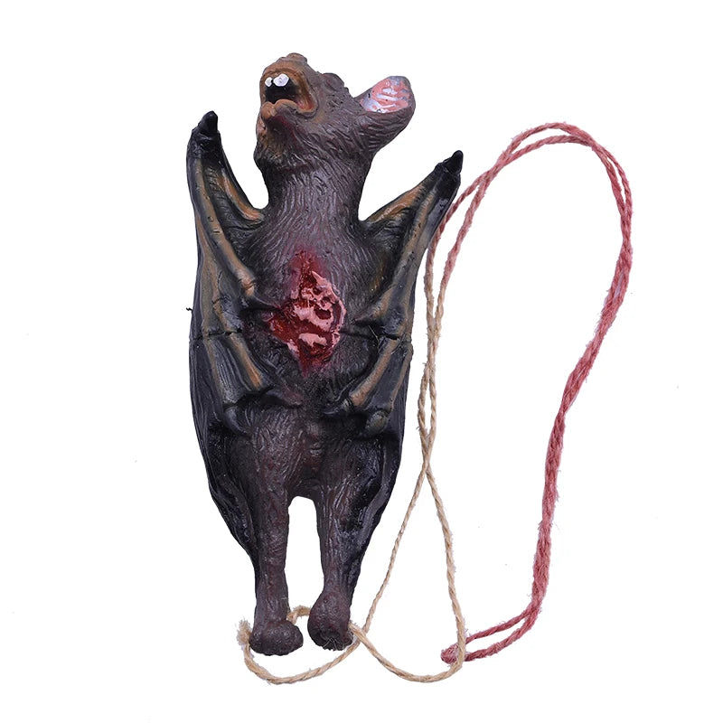 Colgante de Horror de Halloween, ratón muerto falso, murciélago, mano rota, pies, fiesta de Halloween, Casa Encantada, accesorios de decoración de miedo