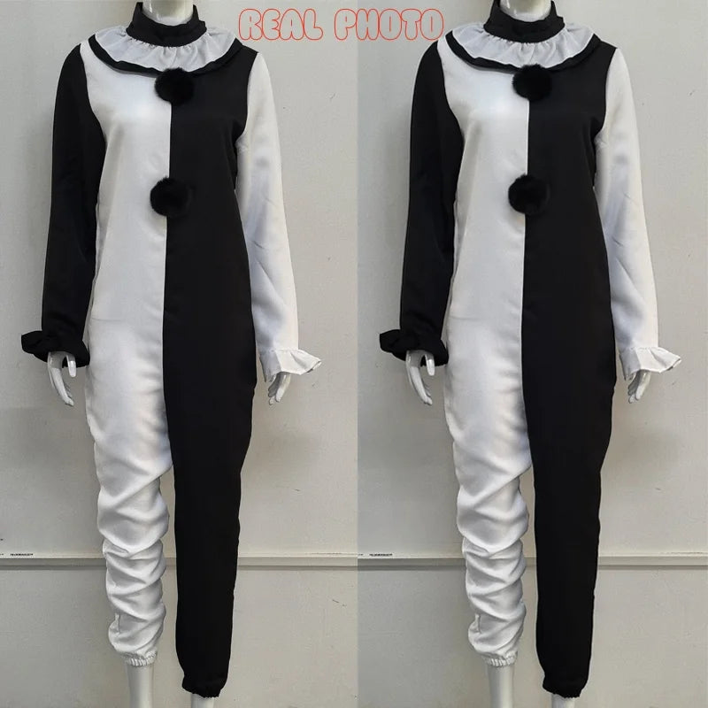 Arte El payaso Cosplay Película Terrifier 2 Arte El payaso Cosplay Disfraz Mono Máscara Disfraces de Halloween Máscara para hombres y mujeres