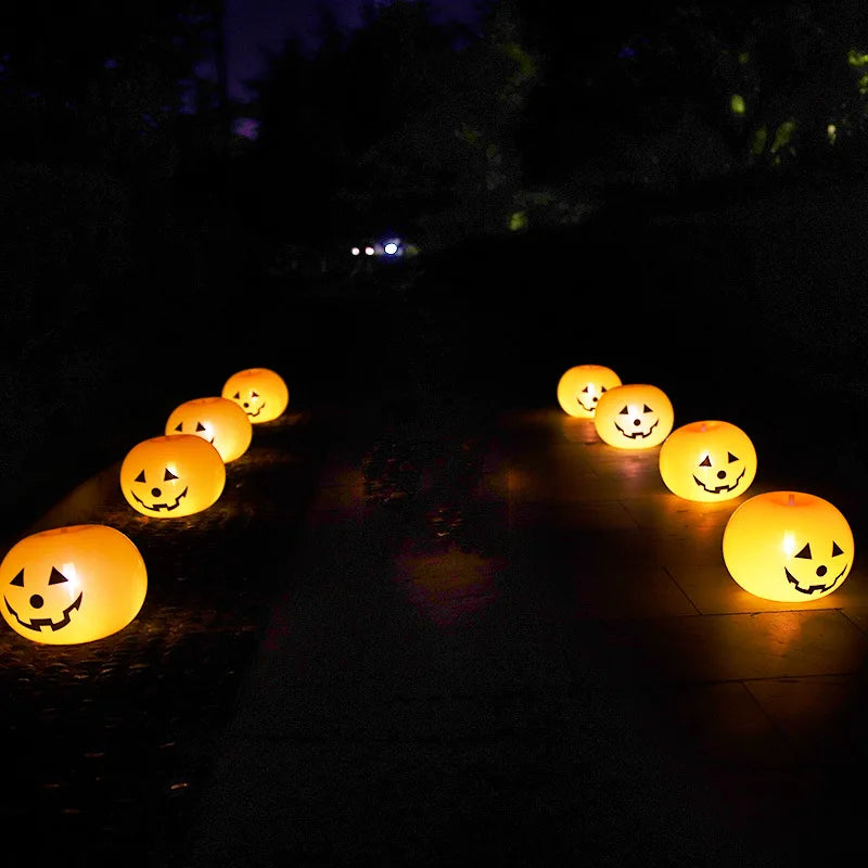 5/20 unids/lote 10 pulgadas calabaza de Halloween globo de látex luminoso fiesta vacaciones celebración diseño expresión atmósfera decoración Accesorios