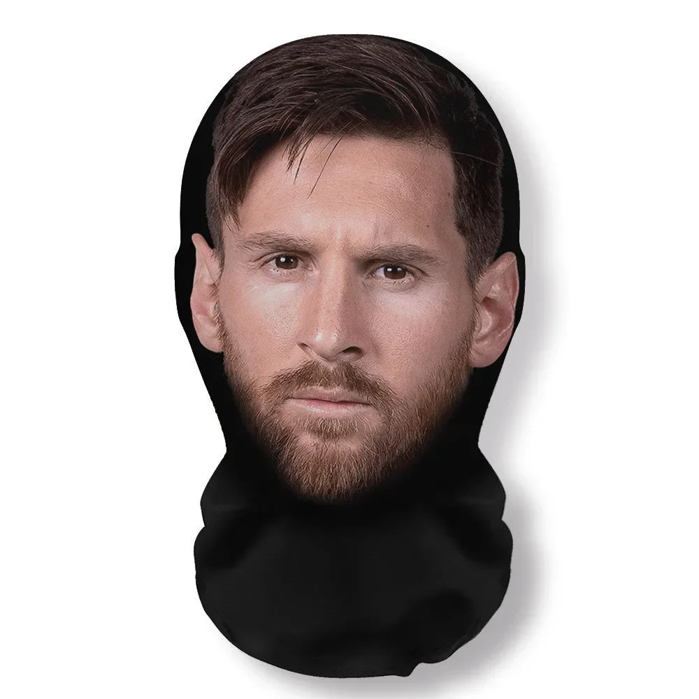Máscaras faciales 3D realistas para hombres y mujeres, máscara de Cosplay, cara completa, pasamontañas de Hip Hop, capucha, sombrero, tocado para celebridades de Halloween