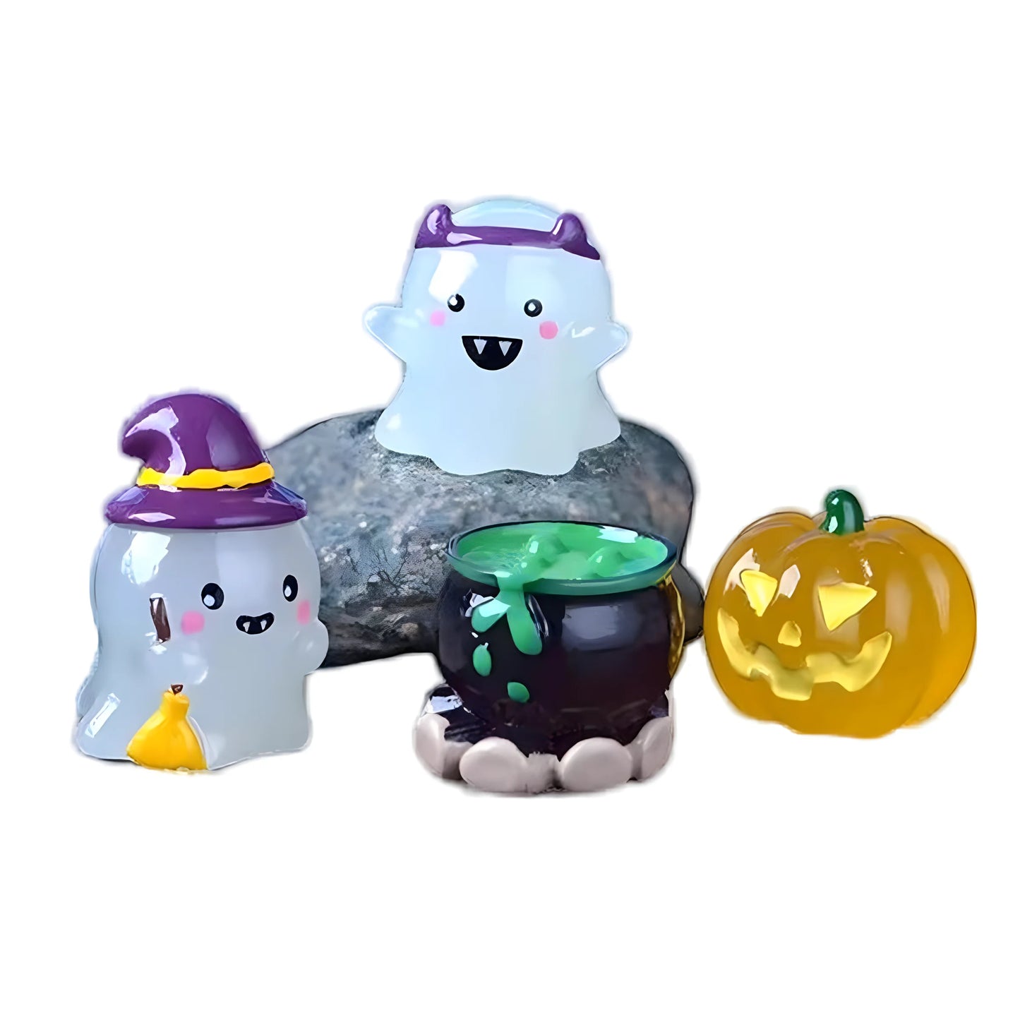 ¡Illuminar tu Halloween! Adornos brillantes multiusos de 6 piezas para fiestas, hogar y decoración de automóviles
