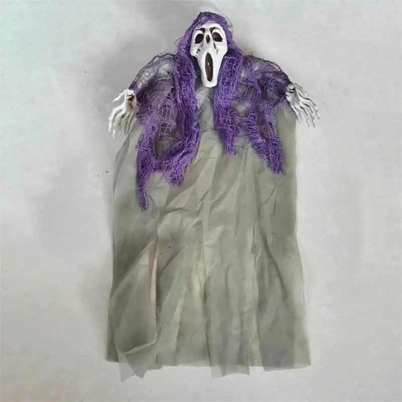 Nuevo esqueleto colgante de Halloween, fantasmas, decoración artesanal, accesorio de terror aterrador para fiestas de Halloween, Casa Encantada, calaveras de plástico secretas