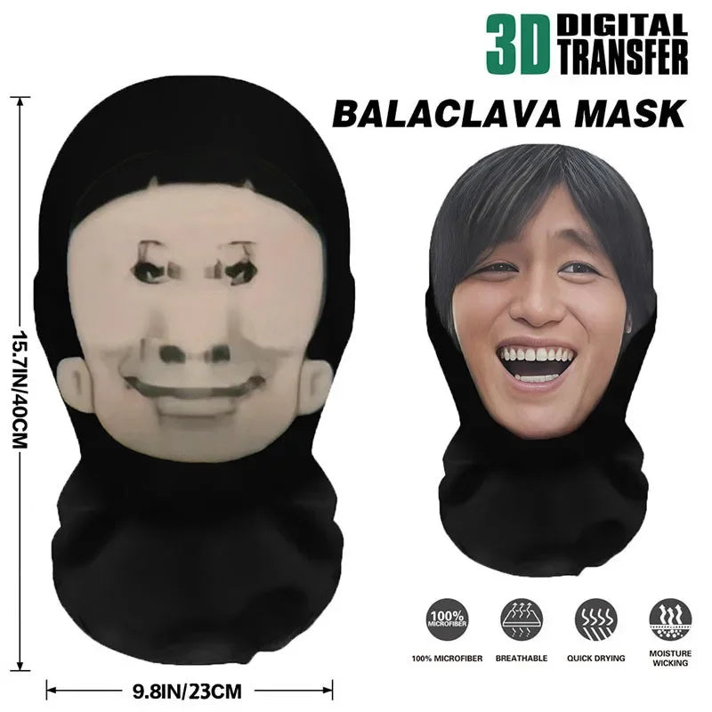 Máscaras faciales 3D realistas para hombres y mujeres, máscara de Cosplay, cara completa, pasamontañas de Hip Hop, capucha, sombrero, tocado para celebridades de Halloween
