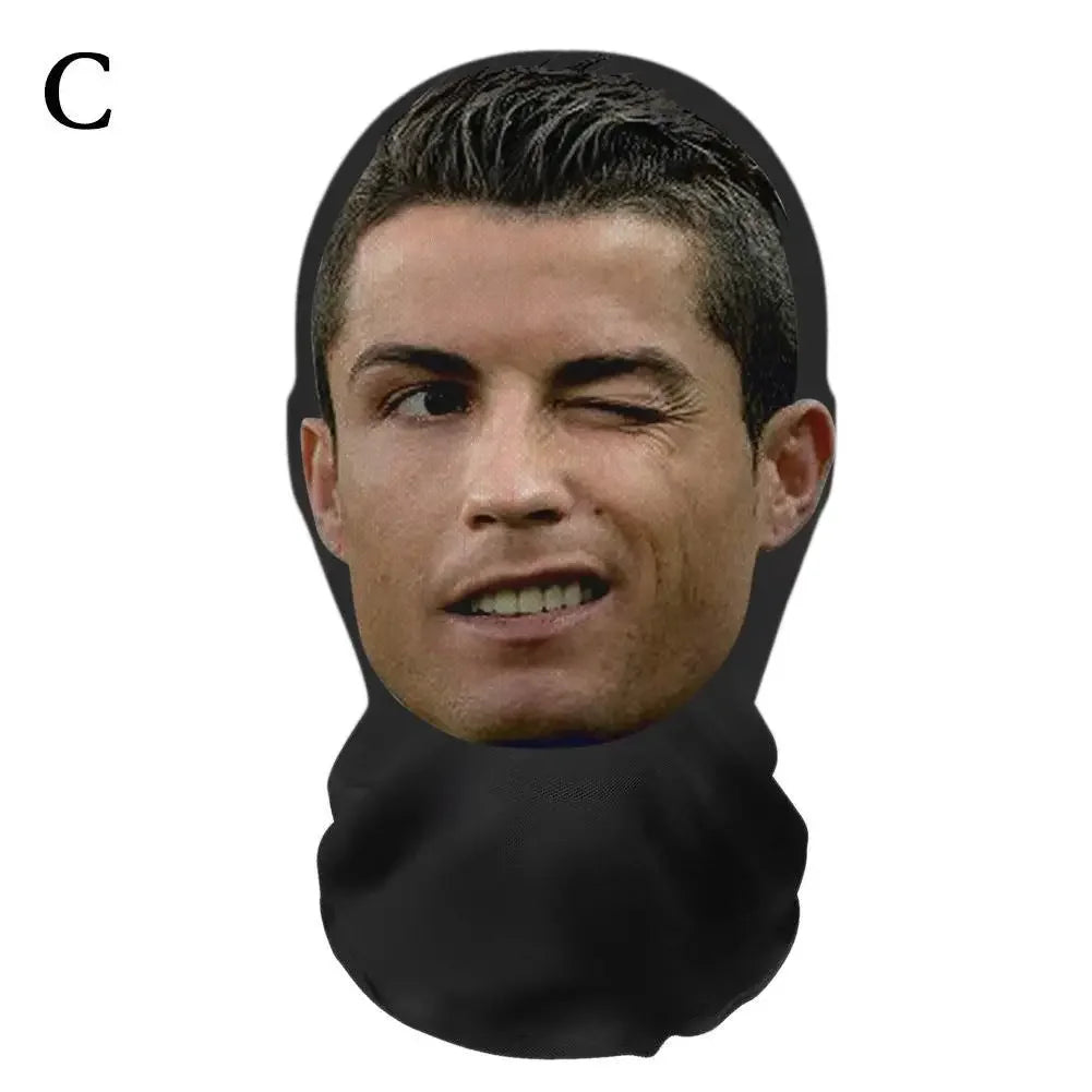 Máscaras faciales 3D realistas para hombres y mujeres, máscara de Cosplay, cara completa, pasamontañas de Hip Hop, capucha, sombrero, tocado para celebridades de Halloween
