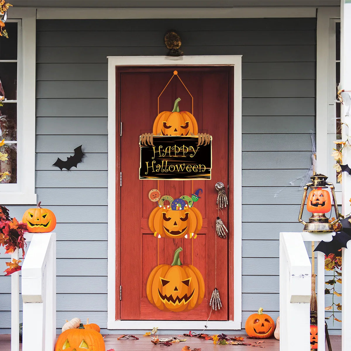 Globos de Halloween de pie grande calabaza fantasma bruja momia inflable decoración de Halloween conjunto globo de aluminio arco suministros de fiesta