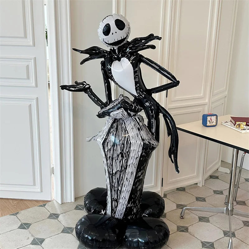 Globos de Halloween de pie grande calabaza fantasma bruja momia inflable decoración de Halloween conjunto globo de aluminio arco suministros de fiesta