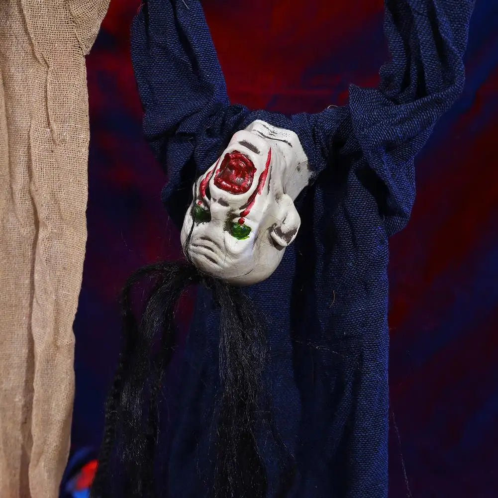 Decoraciones de cara de espíritu de Halloween, adorno de muñeca con forma de ojo sangriento llamativo, fiesta de adorno de lugar aterrador