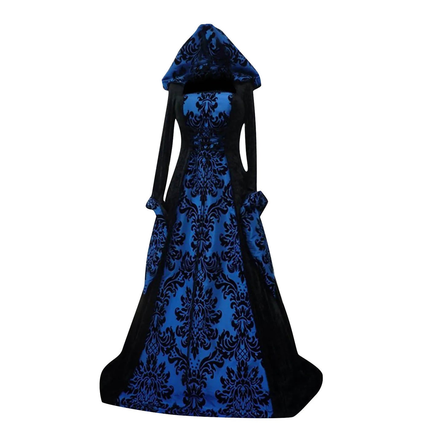 Disfraz de bruja Wicca, vestido Medieval para mujer, adulto, talla grande, Cosplay aterrador, gótico, nuevo mago, disfraces de Halloween para mujer