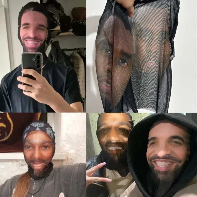 Máscaras faciales 3D realistas para hombres y mujeres, máscara de Cosplay, cara completa, pasamontañas de Hip Hop, capucha, sombrero, tocado para celebridades de Halloween