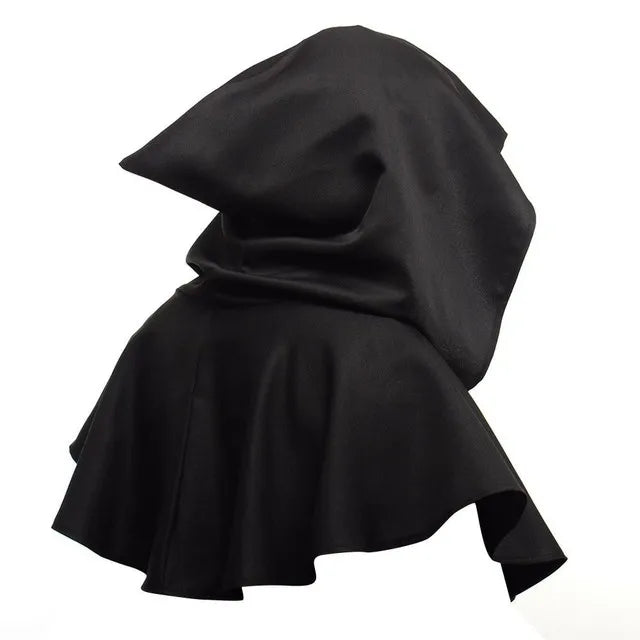 Disfraz de fantasma de Halloween Unisex, capa con capucha, accesorios de fiesta del Día de los muertos
