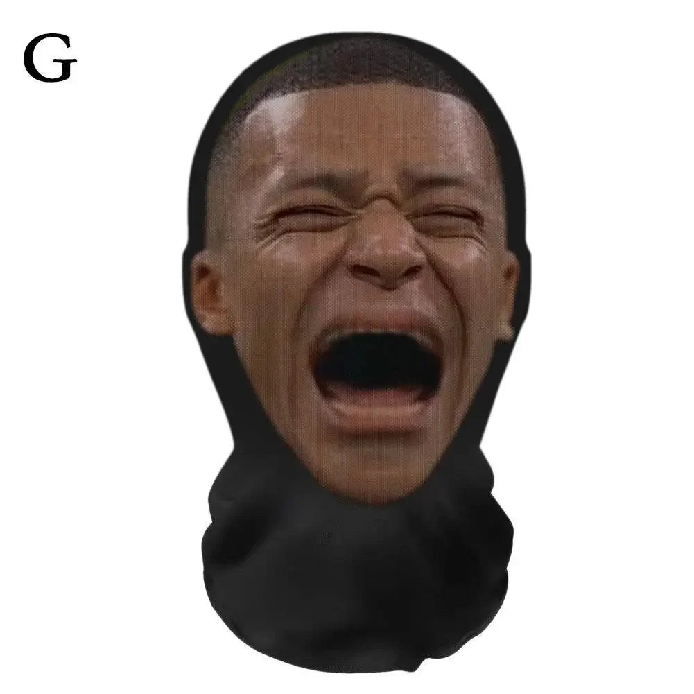 Máscaras faciales 3D realistas para hombres y mujeres, máscara de Cosplay, cara completa, pasamontañas de Hip Hop, capucha, sombrero, tocado para celebridades de Halloween