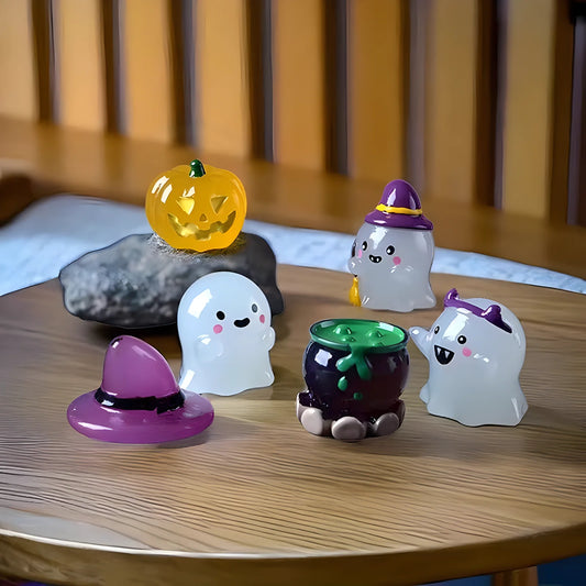 ¡Illuminar tu Halloween! Adornos brillantes multiusos de 6 piezas para fiestas, hogar y decoración de automóviles