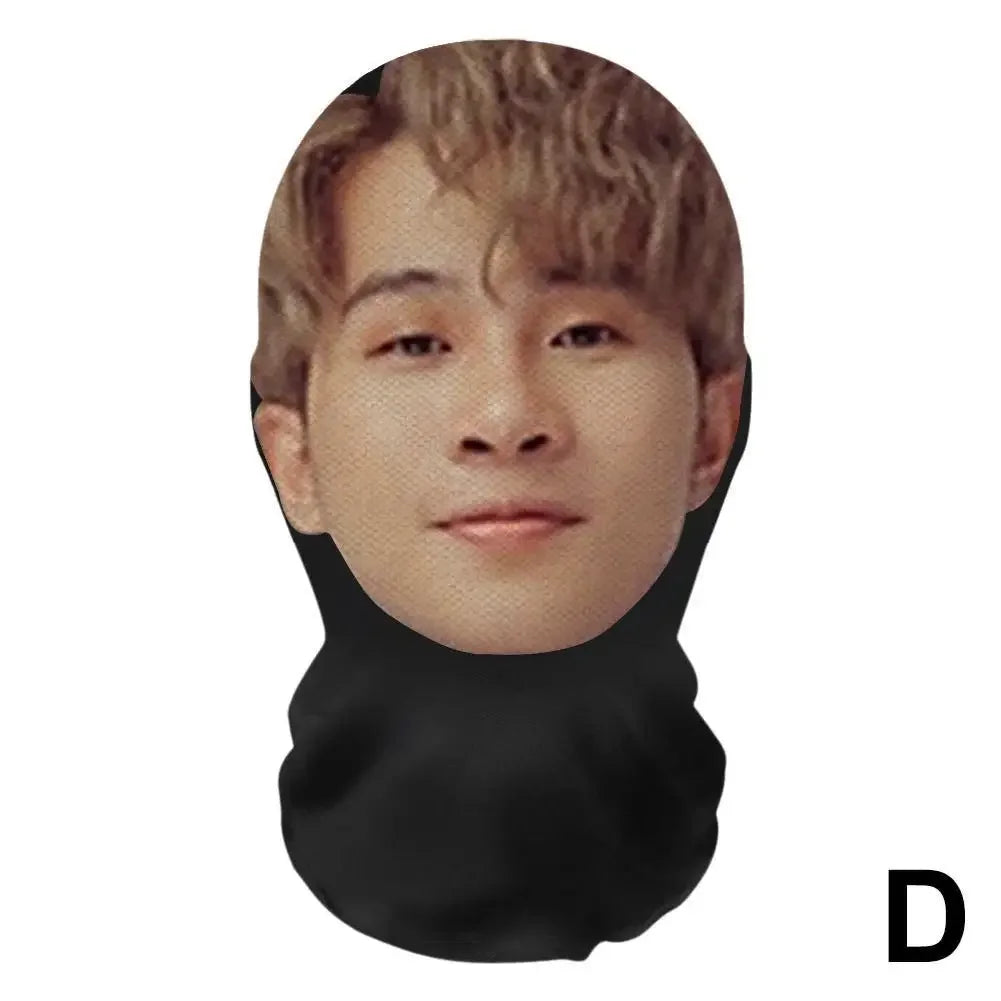Máscaras faciales 3D realistas para hombres y mujeres, máscara de Cosplay, cara completa, pasamontañas de Hip Hop, capucha, sombrero, tocado para celebridades de Halloween