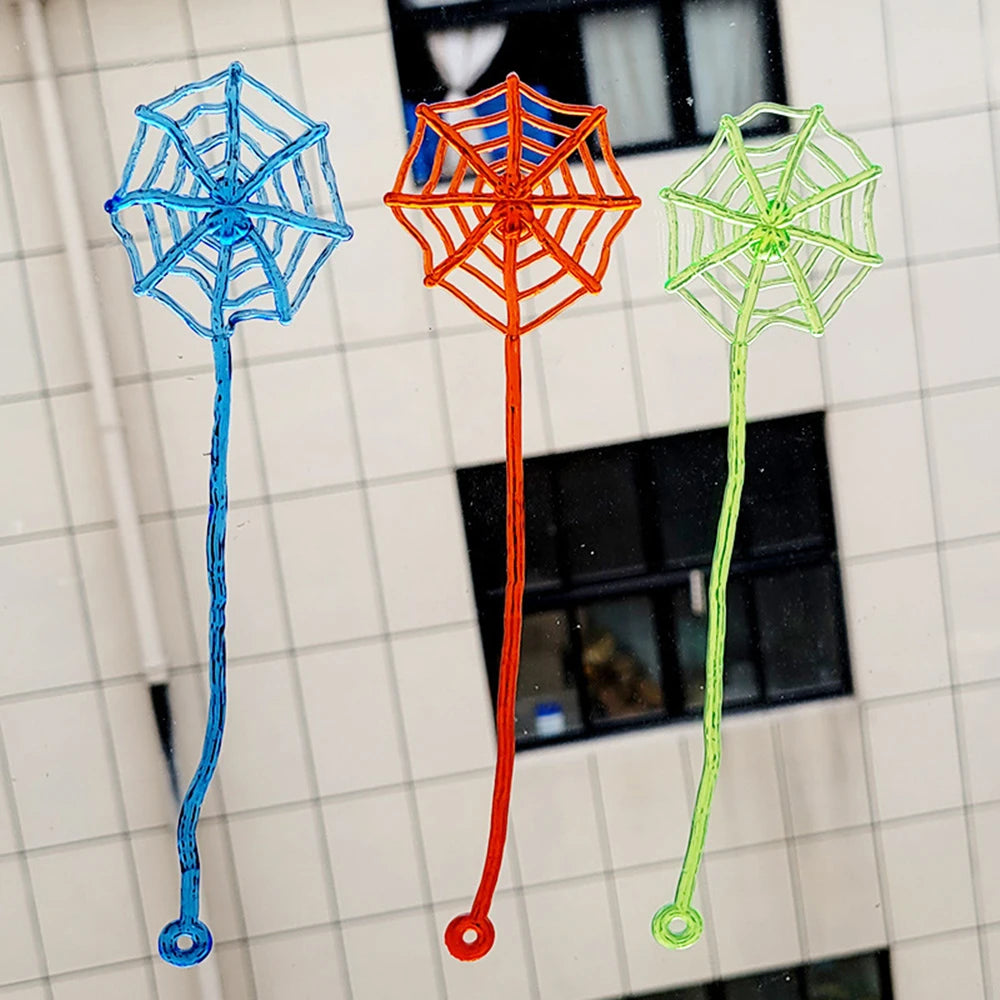 Telaraña de escalada estirable para niños, juguetes difíciles, fiesta de cumpleaños, regalo para Baby Shower, recompensas, recuerdo de fiesta de Carnaval y Halloween, 12/30 Uds.