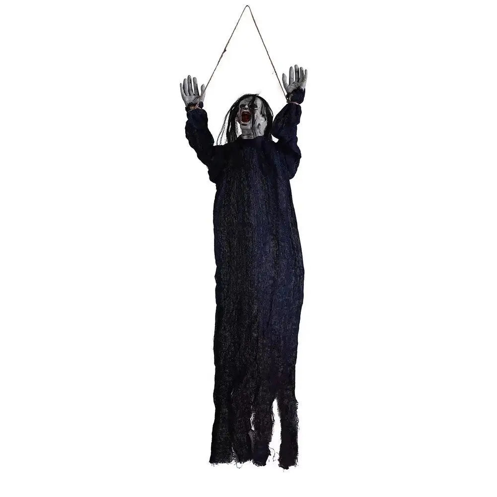 Decoraciones de cara de espíritu de Halloween, adorno de muñeca con forma de ojo sangriento llamativo, fiesta de adorno de lugar aterrador