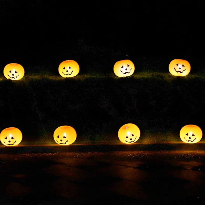 5/20 unids/lote 10 pulgadas calabaza de Halloween globo de látex luminoso fiesta vacaciones celebración diseño expresión atmósfera decoración Accesorios